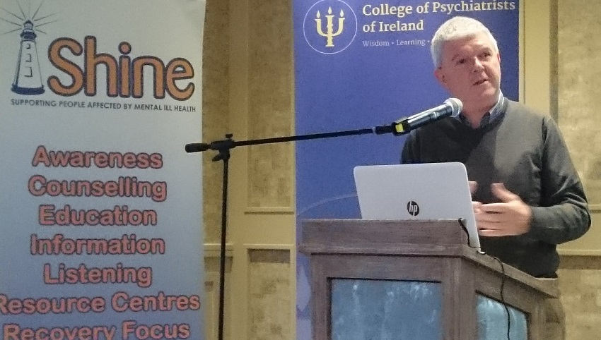 Dr Michael McGloin at the joint College of Psychiatrists and Shine Conference 2016